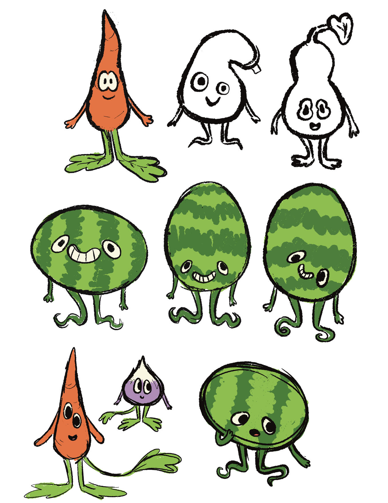 First veggie critter concepts