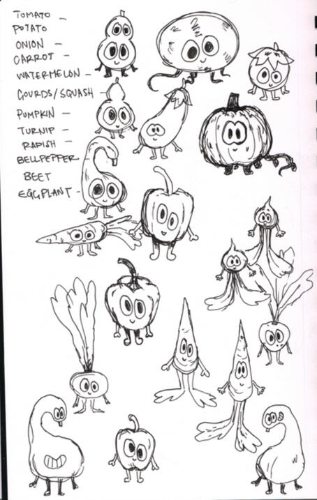More veggie critter concepts